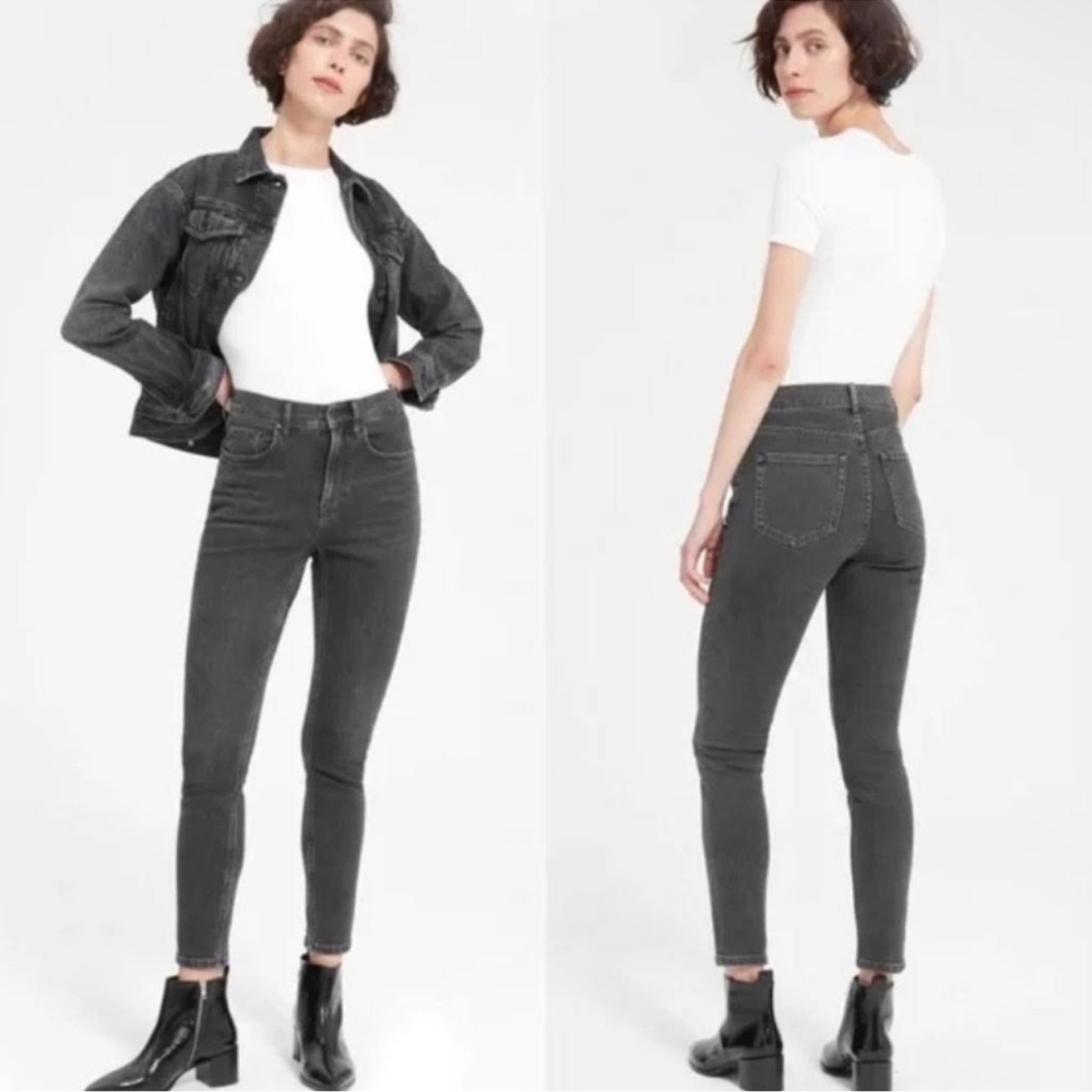Everlane High Rise Stretch Denim Skinny Ankle Jeans
